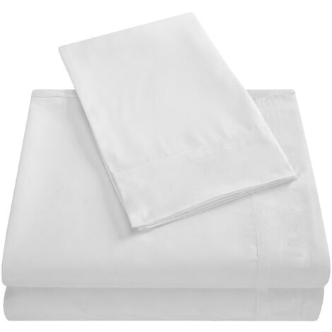 3-teiliges cremeweißes Bettwäscheset, Bettbezug mit tiefen Taschen für Einzelbetten, hochwertige Bettwäsche