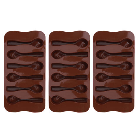 3-teiliges DIY-Set mit antihaftbeschichteten Silikon-Löffelformen zum Backen von Kuchen und Schokolade – Küchenutensilien für Backbegeisterte