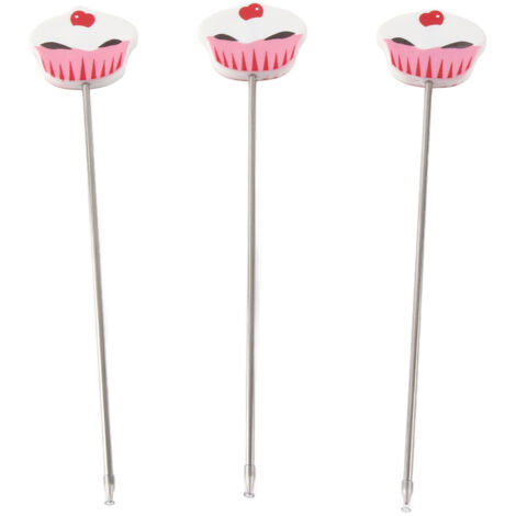 3-teiliges Edelstahl-Kuchenprüfnadel-Set, Sonde für Kekse und Muffins, DIY-Küchenwerkzeug