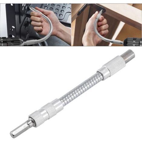 3-teiliges flexibles Wellenverlängerungs-Bit-Set für Bohrmaschinen und Schraubendreher – 150 mm/200 mm/300 mm, 6,35 mm (1/4 Zoll) Sechskantschaft, magnetischer Schraubendreher für vielseitige Anwendun