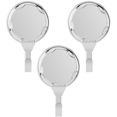 3-teiliges Handtuchhaken-Set zur Wandmontage mit Saugnäpfen für Bad und Küche