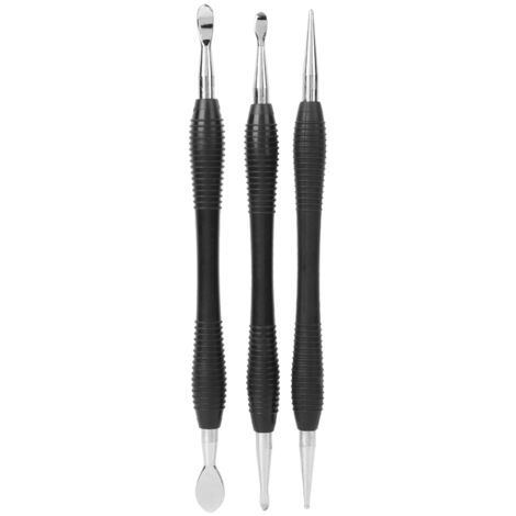 3-teiliges Lederschnitz- und Druckwerkzeug-Set, Stift- und Löffelform, Bastelset und Büroaccessoires