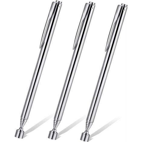 3-teiliges magnetisches Teleskopwerkzeug-Set, Aufnahmemagnet, tragbare, ausziehbare magnetische Teleskopstange, Verlängerungsstange