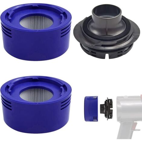 3-teiliges Nachfilter-Set für Dyson V7 V8 Absolute Staubsauger, Dyson Ersatzteile mit hinterer Motorabdeckung (3)