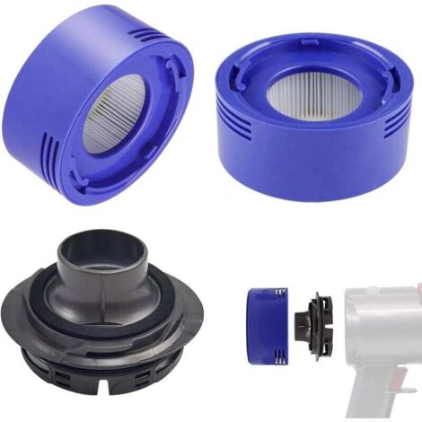 3-teiliges Nachfilter-Set mit hinterer Motorabdeckung, kompatibel mit Dyson V7 V8 Absolute Staubsauger, Dyson Ersatzteile