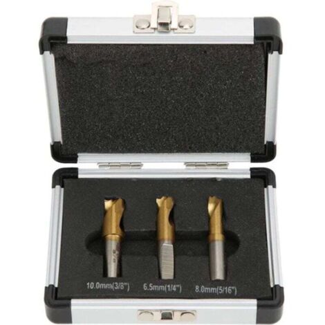 3-teiliges Punktschweißbohrer-Set, 6,5 mm/8 mm/10 mm Punktschweißbohrer-Set zum Entfernen von Punktschweißungen