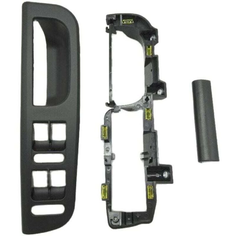 Image of 3-teiliges schwarzes Türgriffset für den Innenraum des Golf 4 mit Schalter und Hebehalterung