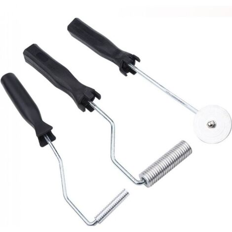 3-teiliges Set aus Blasenentfernerrolle, Blasenpaddel, Aluminiumlegierung-Glasfaser-Set für Formen, Harz und Verbundwerkstoffe