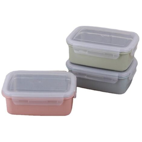 3-teiliges Set – Luftdichter Behälter, Lunchbox