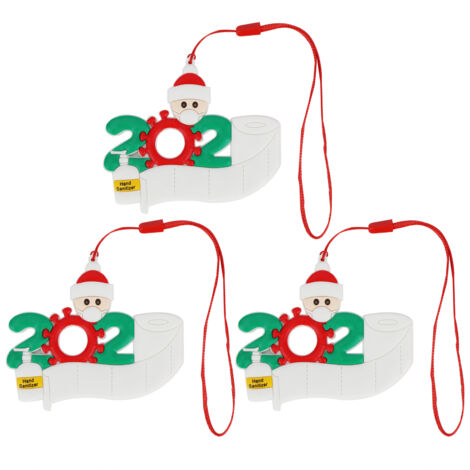 3-teiliges Set personalisierter Schneemann-Anhänger mit Namen zum Selbermachen von Baumdekorationen