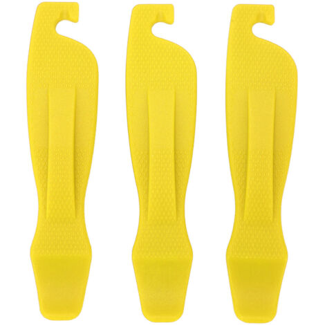 3-teiliges Set rutschfester Nylon-Fahrradreifenheber – Robustes Reparaturwerkzeug für Fahrradschläuche – Gelb