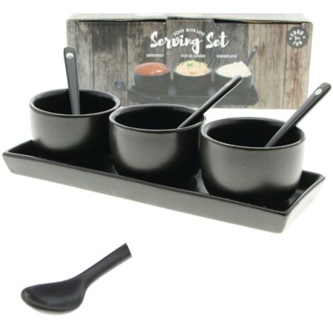 3-teiliges Set Schalen für Soßen und Dips
