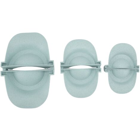 3-teiliges Teigtaschen-Set, Weizenstrohpresse, Empanada-Presse, verschiedene Größen, für die Küche, Blau