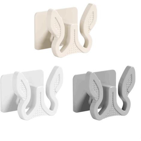 3-teiliges, wandmontiertes Schuhregal aus Kunststoff, vielseitig und tragbar, ideal für Badezimmer oder Wohnzimmer