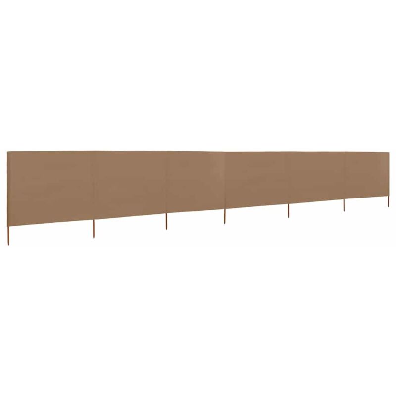 6-teiliges Windschutzgewebe 800 X 80 Cm Taupe Vidaxl