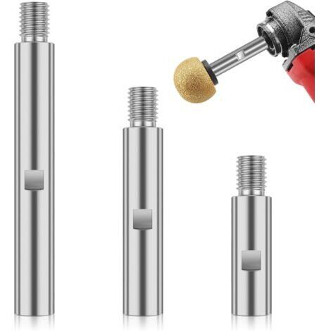 3-teiliges Winkelschleifer-Verlängerungsset, M14 Winkelschleifer-Verlängerung, 75 mm, 100 mm, 140 mm Winkelschleifer-Verlängerung für Poliermaschinen, Autopolierer, Polierpads