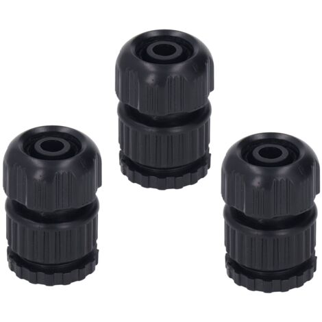 3-teiliges Zubehörset aus Messing, PP und Edelstahl für Gartenschläuche, Autowaschanlagen, Gewinde G1/2 und G3/4, Innenbohrung 11–13 mm