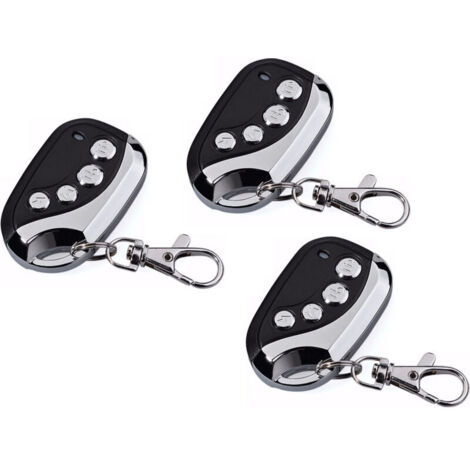 3 Télécommande Universelle Copieuse AZ Remote - Idéal pour Portail, Garage, Alarme et Lumière en Une Seule Télécommande - Signal 433.92 MHz
