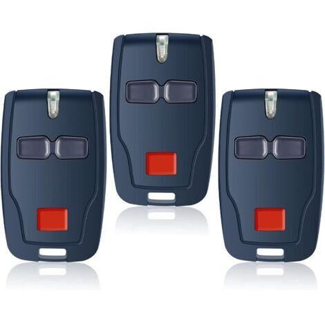 3 télécommandes de remplacement pour MITTO-2, portail de télécommande 2 canaux 433,92 MHz, compatible avec MITTO 2, MITTO B RCB02