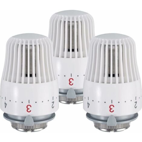 3 teste termostatiche di ricambio M30 x 1.5