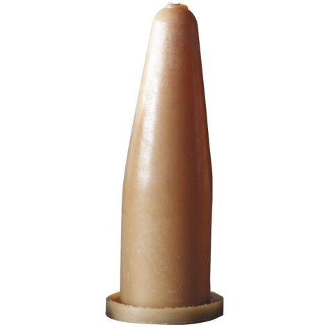 3 tétines pour socle caoutchouc naturel sable 46X120 mm