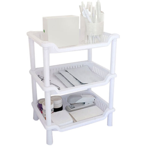 3 Tier Bathroom Countertop Organizer Detachable Multifunctional Makeup Storage Shelf Rack for Bathroom Kitchen Bedroom