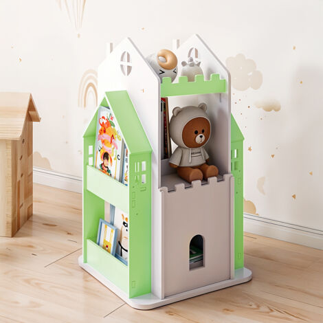 3-Tier Castle Kids Rotating Bookshelf