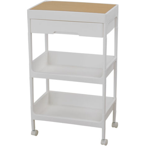 3-Tier Storage Trolley with Drawer