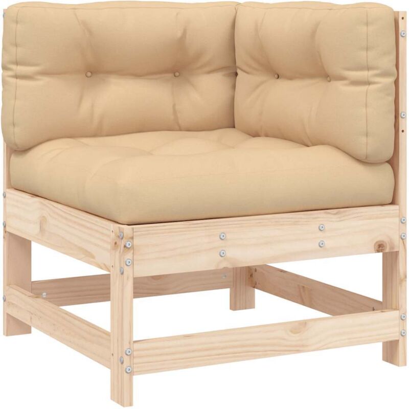 Ecksofa Mit Kissen Massivholz Kiefer Vidaxl
