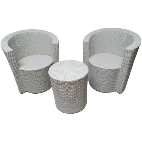 3-tlg Rattan Sitzgruppen Set Elite