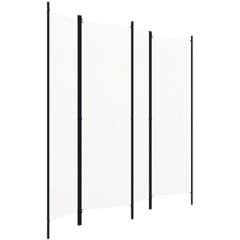 4-tlg. Raumteiler Weiß 200x180 Cm Vidaxl
