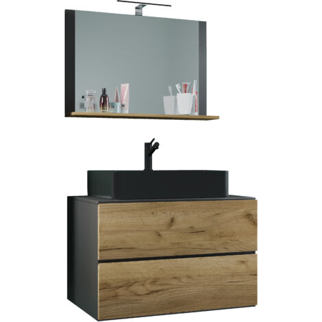 3-tlg Waschtisch Badmöbel Lendas 80 cm M