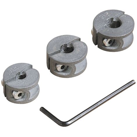 3 topes de profundidad para brocas Ø 6, 8, 10 mm Wolfcraft 2755000