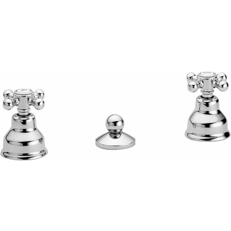 Paffoni - Robinet de bidet 3 trous de couleur chrome viola VLV116CR Chromé - Viola