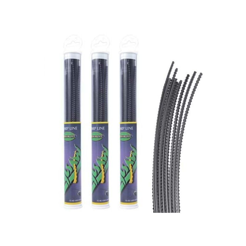 3 tubes fil nylon cranté Nylsaw 35 brins 3 mm