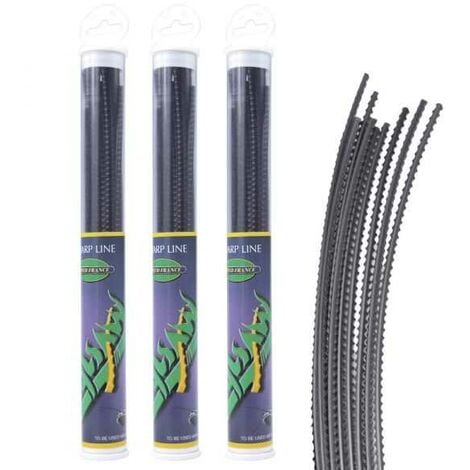 3 tubes fil nylon cranté Nylsaw 15 brins de 4,5 mm