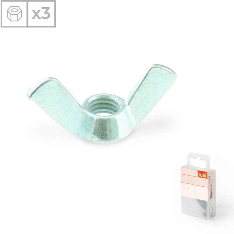 

Pack 3 Tuercas Americanas | Fabricadas en Acero Zincado | Métrica 8 | Material de Alta Resistencia