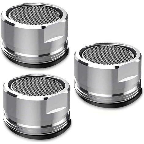 3 unidades de aireadores de grifo de 24 mm, boquillas espumadoras para grifos de cocina y filtros para grifos de baño.
