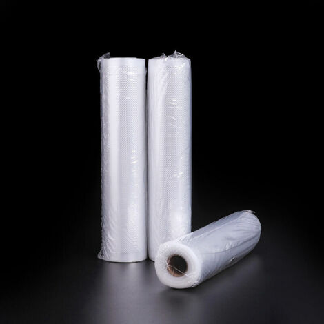 3 Vakuumierrollen, für Foodsaver-Vakuummaschine, (je 25 cm x 5 m)