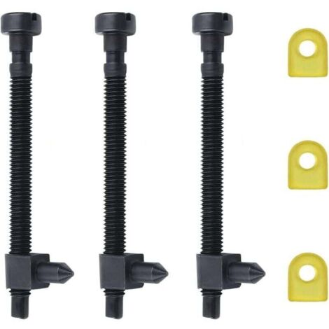 3 vis de réglage de tendeur de chaîne pour tronçonneuses HUSQVARNA 61 66 266 268 (lot de 3)