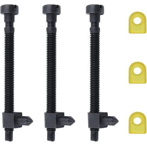 3 vis de réglage de tendeur de chaîne pour tronçonneuses HUSQVARNA 61 66 266 268 (lot de 3)