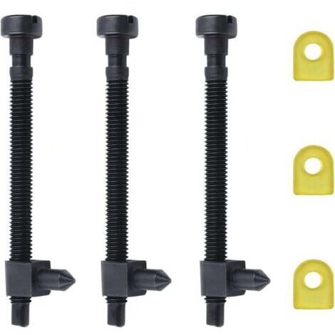 3 vis de réglage de tendeur de chaîne pour tronçonneuses HUSQVARNA 61 66 266 268 (lot de 3)