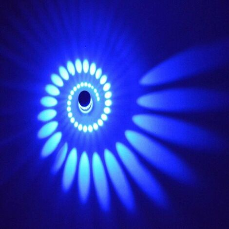 3-Watt-LED-Wandleuchte, Aluminiumleuchte, Badezimmerleuchte, moderne Wandleuchte, Blaulichtleuchte