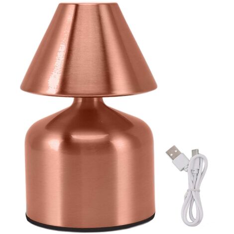 3-Watt-Tischleuchte mit stufenloser Dimmfunktion, Touch-Bedienung, 1800-mAh-Akku, kabellos, 3 Farbtemperaturen, wiederaufladbar, für Nachttisch oder Bar