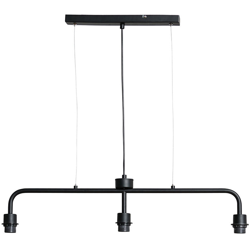 Minisun - 3 Way Black Rise & Fall Suspended Over Table Ceiling Light Fitting