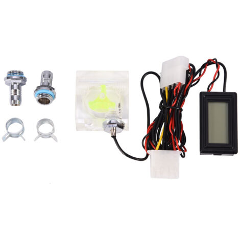 3-Wege-Digital-Durchflussmesser mit Thermometer für Wasserkühlungs-Kits