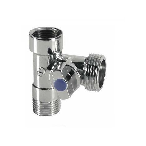 3-Wege Durchgangsventil 1/2"x1/2"x3/4"
