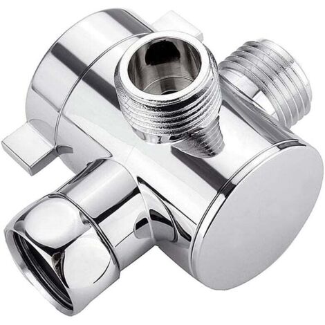 3-Wege-Duschumstellventil G1/2 Zoll Multifunktions-Wasserabscheider Duschadapter Duschkopfzubehör Badezimmer-Ersatzteil