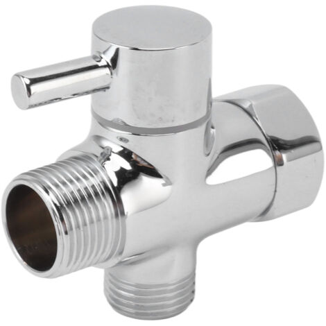 3-Wege-Duschumstellventil, T-Adapter mit 7/8-Zoll-Wasserauslass und 1/2-Zoll-Einlass
