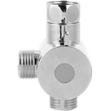 3-Wege-Multifunktions-Umstellarmatur für Bad/Dusche mit Duschkopfhalterung G1/2 Chrom ABS Typ 2 Neu